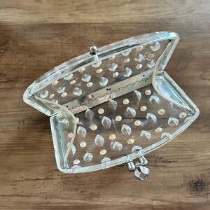 VINTAGE Lucite/Acrylic & Crystal Clutch